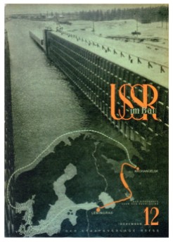 A. Rodchenko, V. Stepanova: Portada de la edición en aleman de la revista USSR in COnstruction. Núm 12, 1933.